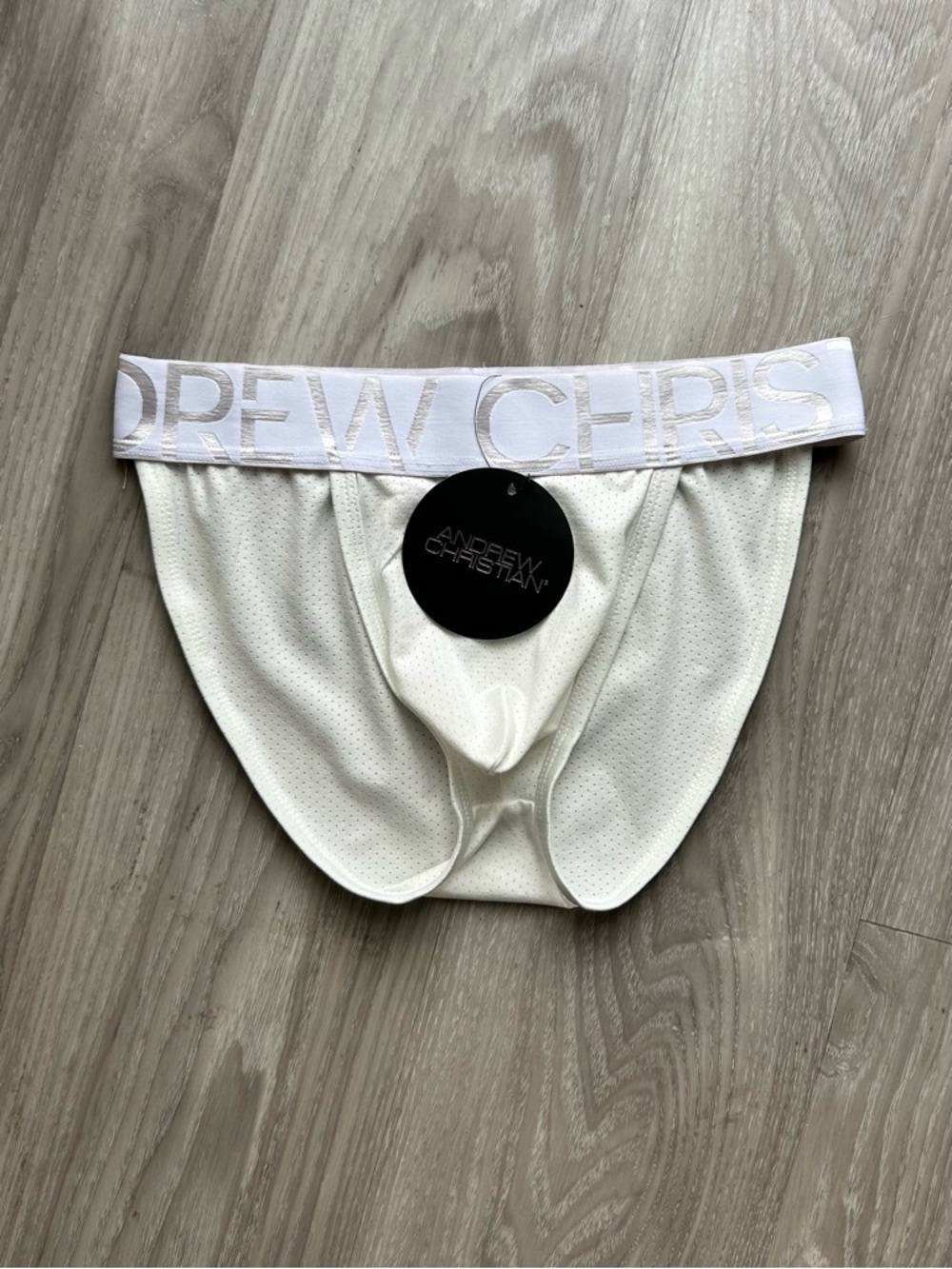 Andrew Christian | Vibe Sports Brief with Almost Naked in White (Small) - Picture 3 of 16